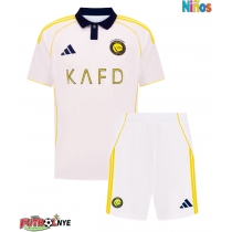Camiseta Al-Nassr Tercera Equipación para niños 2025-26 manga corta (+ pantalones cortos)